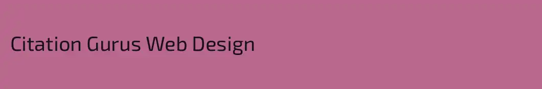 Citation Gurus Web Design